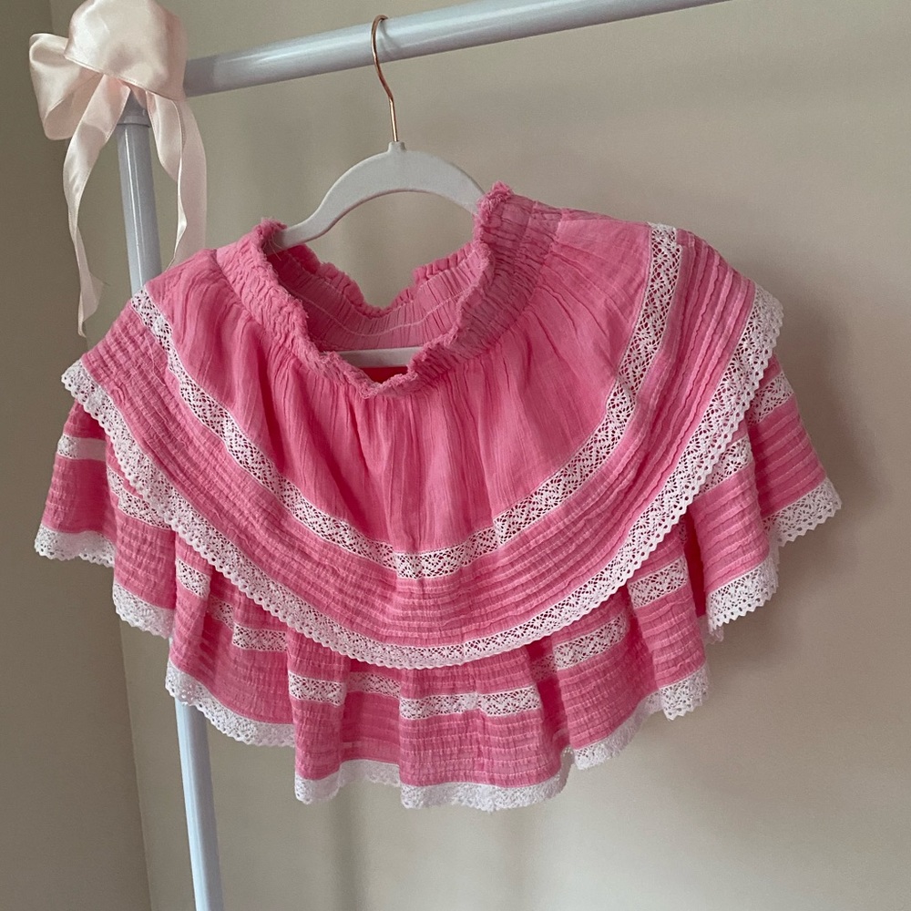 Aerie Pink Ruffle Skirt